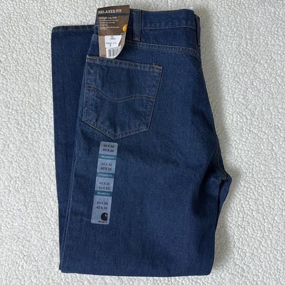 NWT Carhartt Relaxed Fit Jeans - Picture 1 of 9